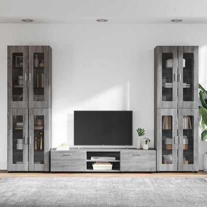 Set mobile TV FLORIN 3 pcs Grigio Sonoma Legno multistrato | homemem39