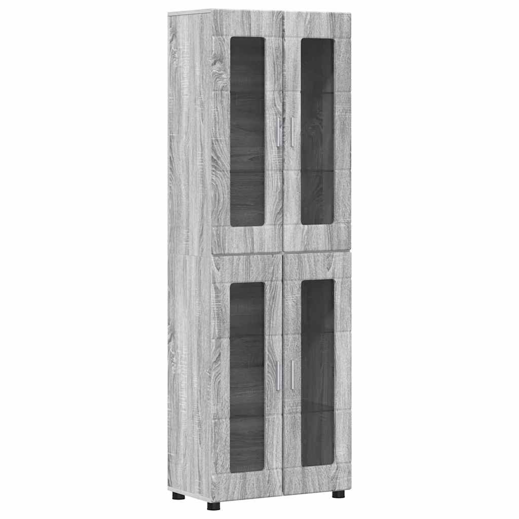 Set mobile TV FLORIN 3 pcs Grigio Sonoma Legno multistrato | homemem39