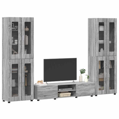 Set mobile TV FLORIN 3 pcs Grigio Sonoma Legno multistrato | homemem39