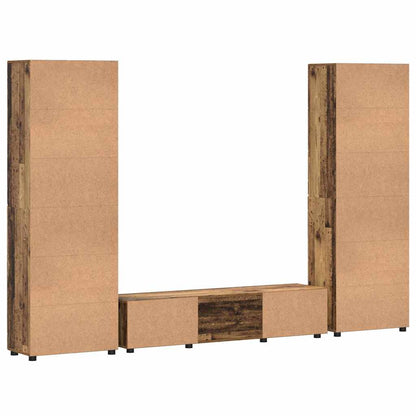 Set mobile TV FLORIN 3 pcs Legno vecchio Legno multistrato | homemem39