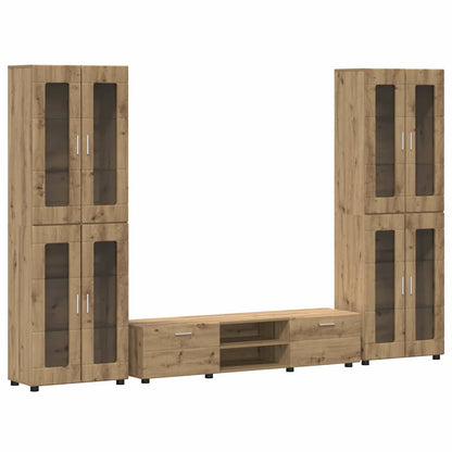 Set mobile TV FLORIN 3 pcs Rovere artigianale Legno multistrato | homemem39