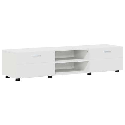 Set mobile TV con porta FLORIN 3 pcs Bianco Legno multistrato