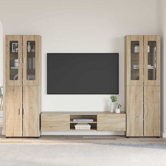 Set mobile TV FLORIN 3 pcs Rovere Sonoma Legno multistrato