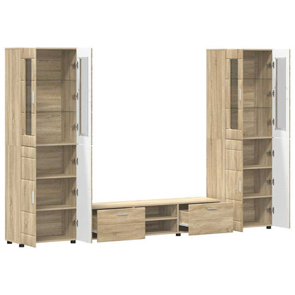 Set mobile TV FLORIN 3 pcs Rovere Sonoma Legno multistrato | homemem39