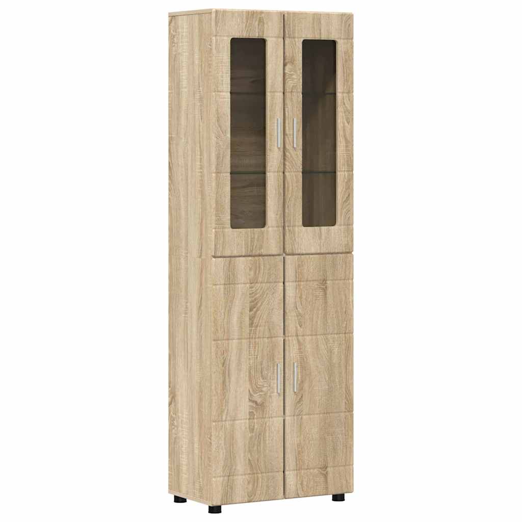 Set mobile TV FLORIN 3 pcs Rovere Sonoma Legno multistrato | homemem39