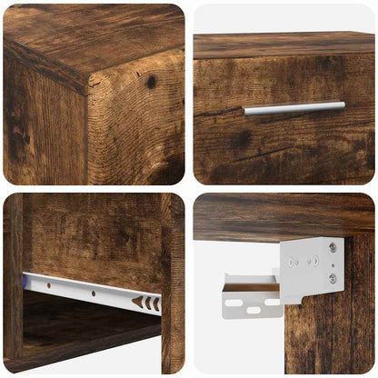 Set mobile TV FLORIN 3 pz Rovere fumé Legno ingegnerizzato - homemem39