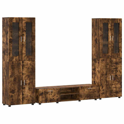 Set mobile TV FLORIN 3 pcs Rovere fumé Legno multistrato | homemem39