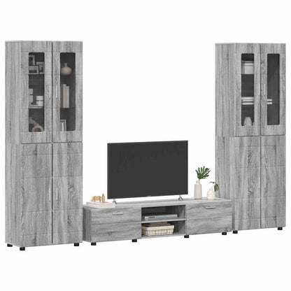 Set mobile TV FLORIN 3 pcs Grigio Sonoma Legno multistrato | homemem39