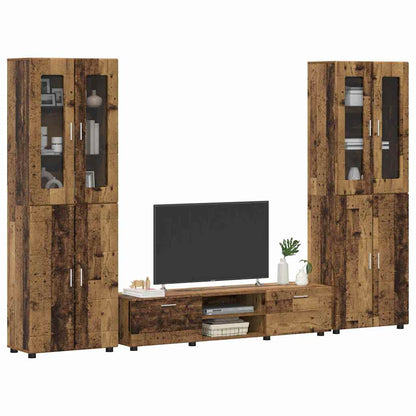 Set mobile TV FLORIN 3 pcs Legno vecchio Legno multistrato | homemem39