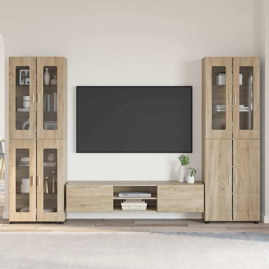 Set mobile TV FLORIN 3 pcs Rovere Sonoma Legno multistrato