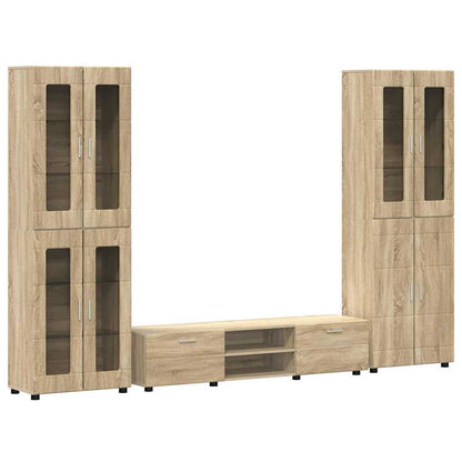 Set mobile TV FLORIN 3 pcs Rovere Sonoma Legno multistrato | homemem39