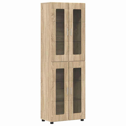 Set mobile TV FLORIN 3 pz Rovere Sonoma Legno ingegnerizzato