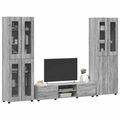 Set mobile TV FLORIN 3 pcs Grigio Sonoma Legno multistrato