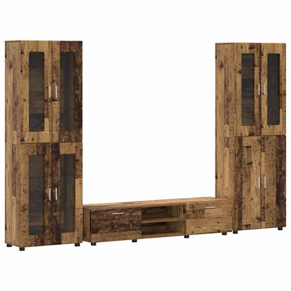 Set mobile TV FLORIN 3 pcs Legno vecchio Legno multistrato | homemem39
