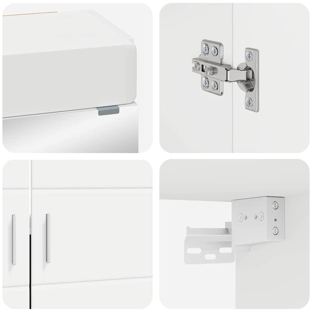Set di mobili per il bagno TULUM 2 pcs Bianco 60 x 34 x 63 cm | homemem39