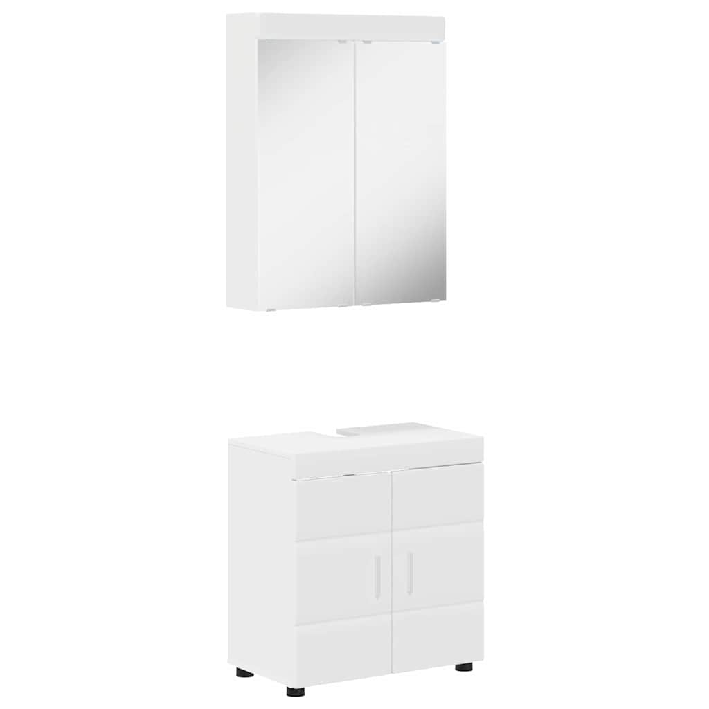 Set di mobili per il bagno TULUM 2 pcs Bianco 60 x 34 x 63 cm | homemem39