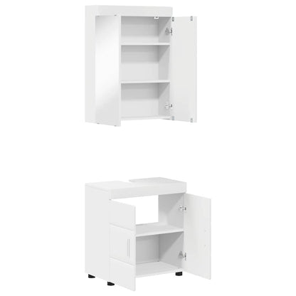 Set di mobili per il bagno TULUM 2 pcs Bianco 60 x 34 x 63 cm | homemem39