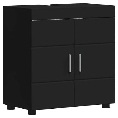 Set di mobili per il bagno TULUM 2 pcs Nero 60 x 34 x 63 cm | homemem39