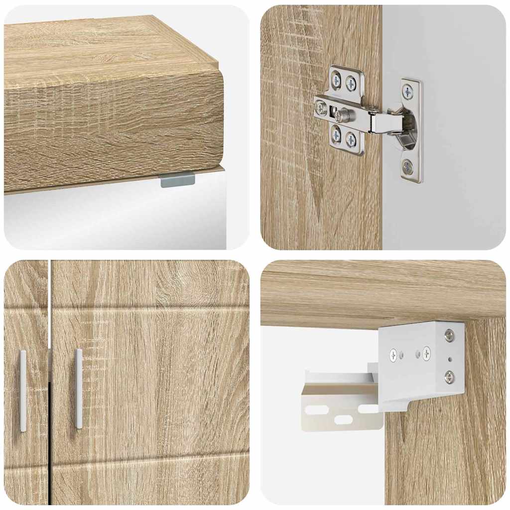 Set di mobili per il bagno TULUM 2 pz Rovere Sonoma | homemem39