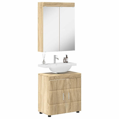 Set di mobili per il bagno TULUM 2 pz Rovere Sonoma