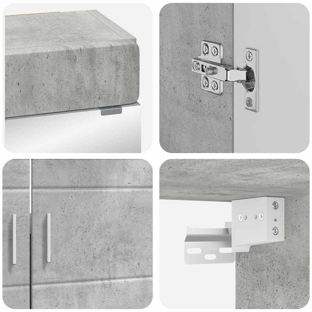 Set di mobili per il bagno TULUM 2 pcs Grigio cemento | homemem39