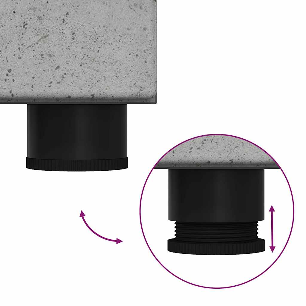 Set di mobili per il bagno TULUM 2 pcs Grigio cemento | homemem39