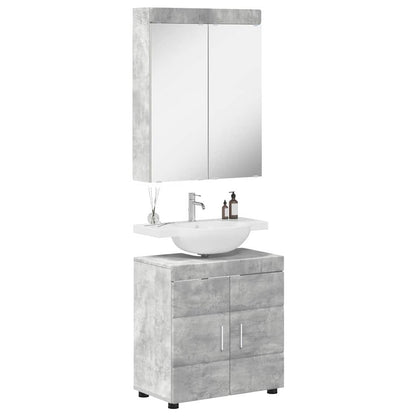Set di mobili per il bagno TULUM 2 pcs Grigio cemento | homemem39