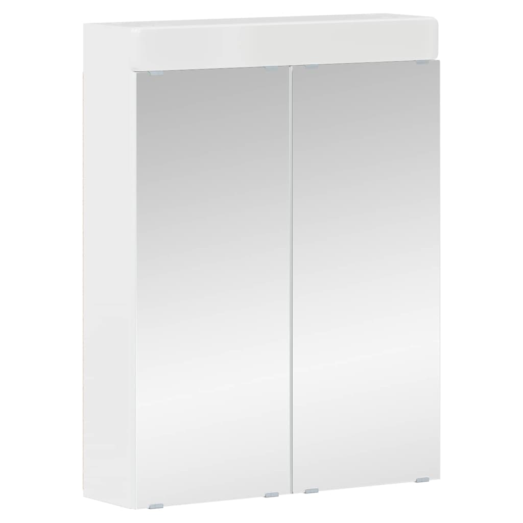 Set di mobili per il bagno TULUM 2 pcs Bianco Lucido | homemem39