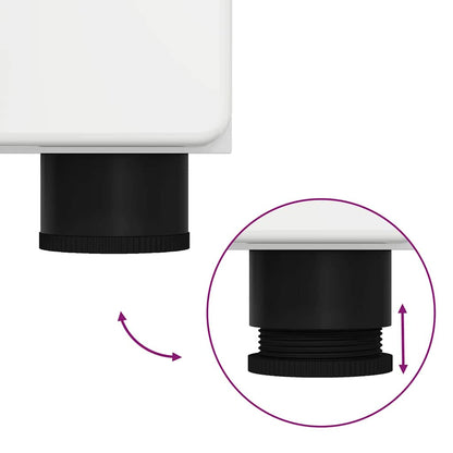 Set di mobili per il bagno TULUM 2 pcs Bianco Lucido | homemem39