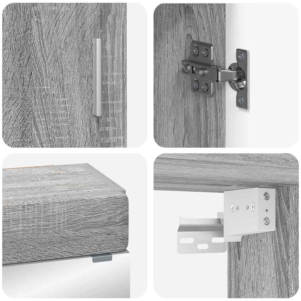 Set di mobili per il bagno con cassetto TULUM Grigio Sonoma | homemem39