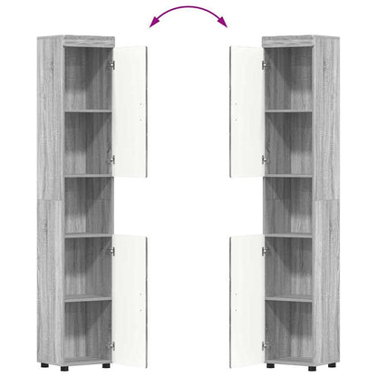 Set di mobili per il bagno TULUM 3 pcs Grigio Sonoma | homemem39