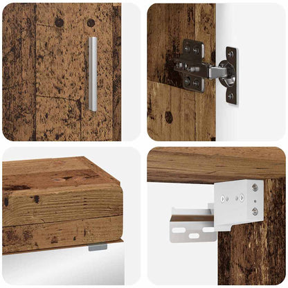 Set di mobili per il bagno TULUM 3 pcs Legno vecchio | homemem39