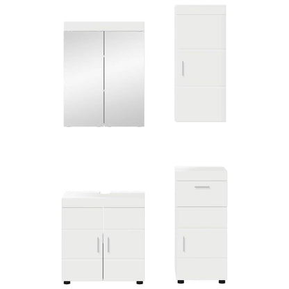 Set di mobili per il bagno TULUM 4 pcs Bianco 60 x 34 x 63 cm | homemem39