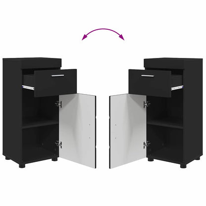 Set di mobili per il bagno TULUM 4 pcs Nero 60 x 34 x 63 cm | homemem39