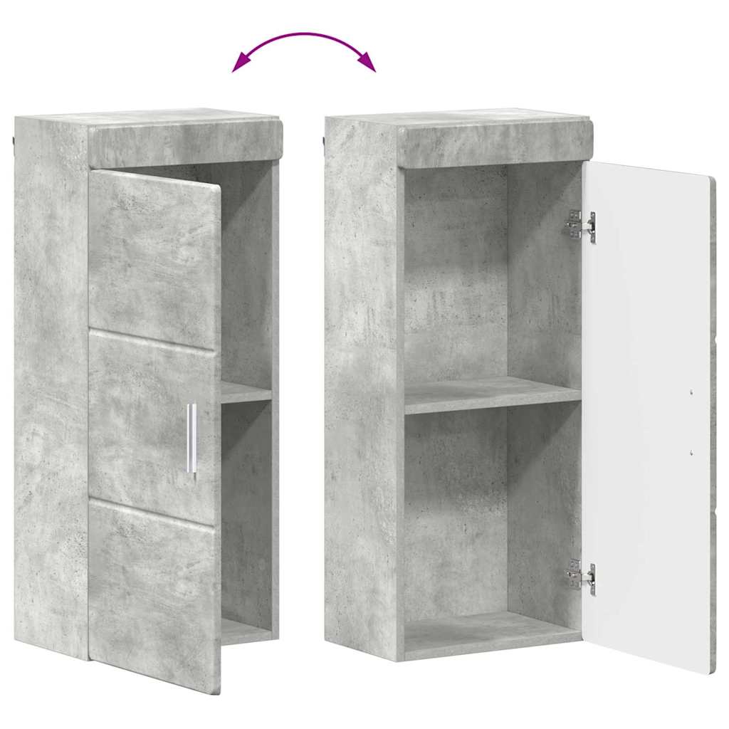 Set di mobili per il bagno TULUM 4 pz Grigio cemento | homemem39