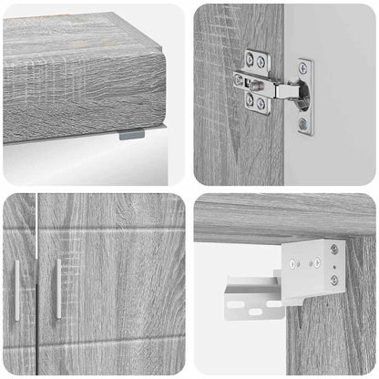 Set di mobili per il bagno TULUM 4 pcs Grigio Sonoma | homemem39