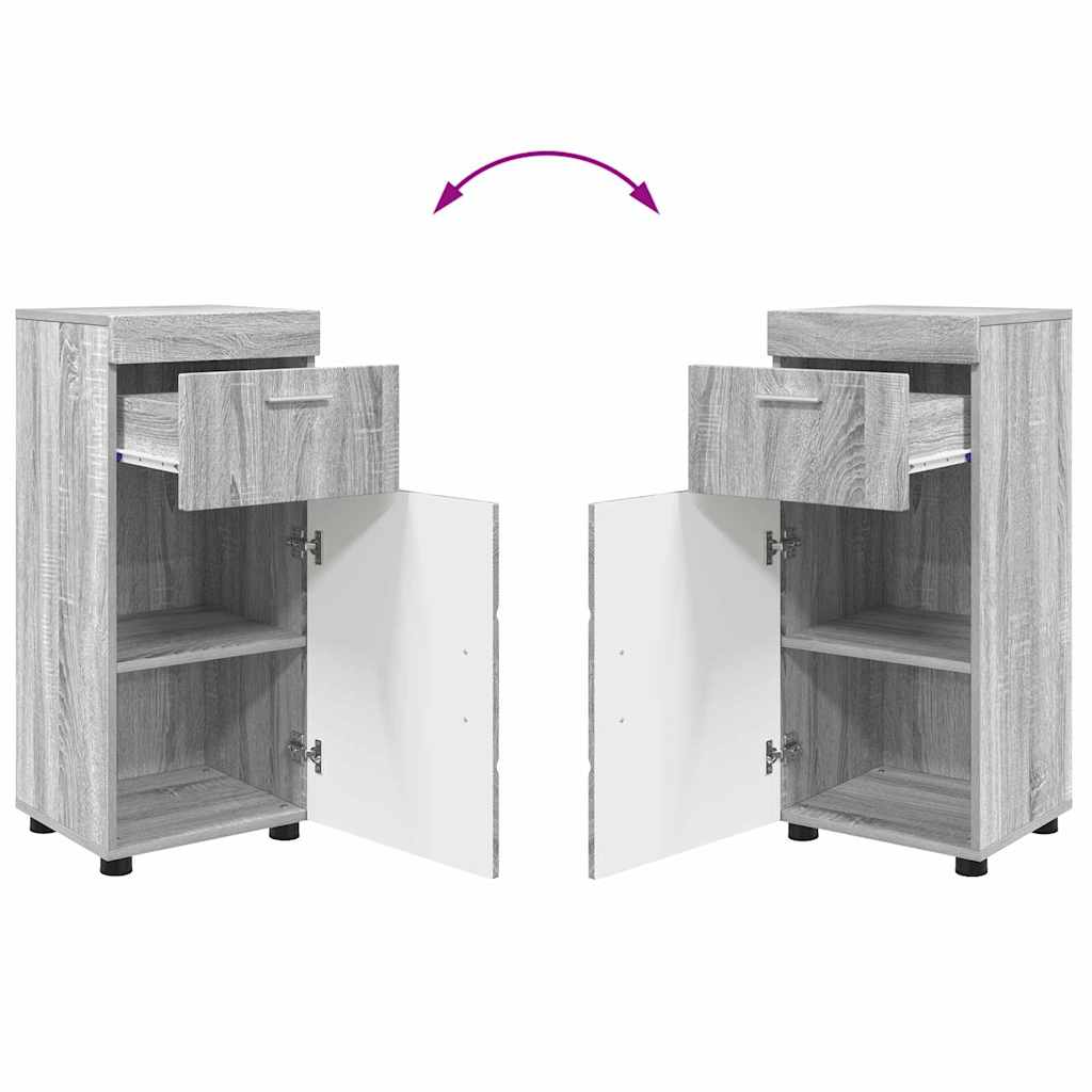 Set di mobili per il bagno TULUM 4 pcs Grigio Sonoma | homemem39