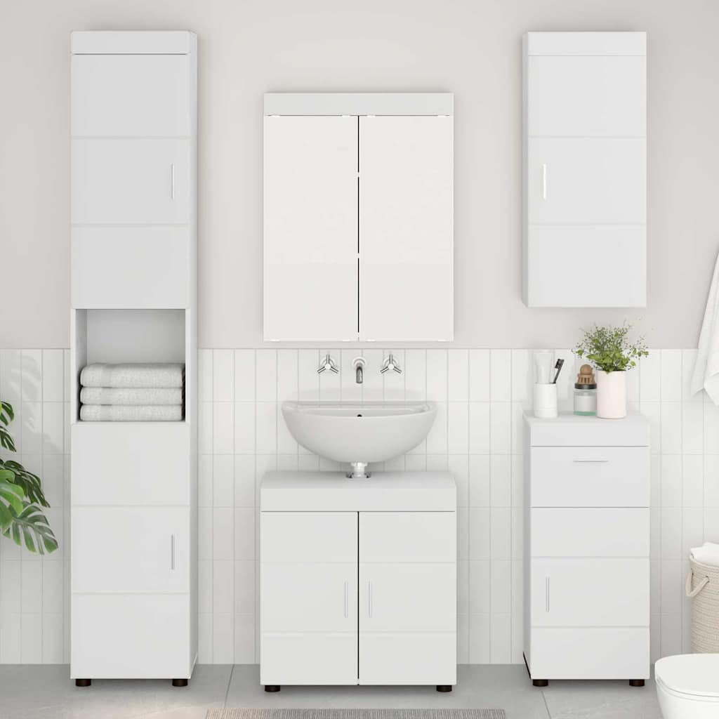 Set di mobili per il bagno TULUM 5 pcs Bianco 60 x 34 x 63 cm | homemem39