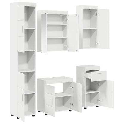 Set di mobili per il bagno TULUM 5 pcs Bianco 60 x 34 x 63 cm | homemem39