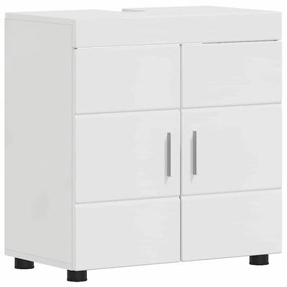 Set di mobili per il bagno TULUM 5 pz Bianco Lucido | homemem39