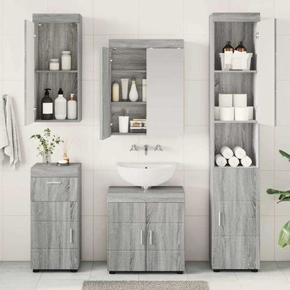 Set di mobili per il bagno TULUM 5 pcs Grigio Sonoma | homemem39