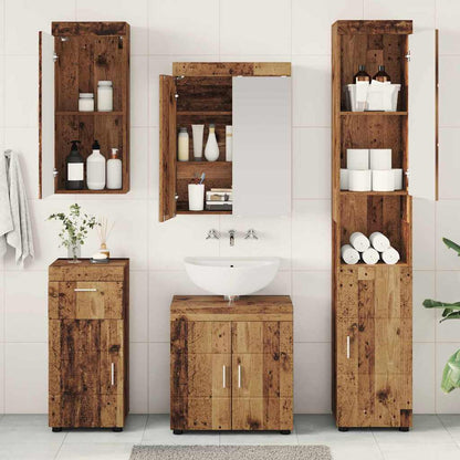 Set di mobili per il bagno TULUM 5 pcs Legno vecchio | homemem39