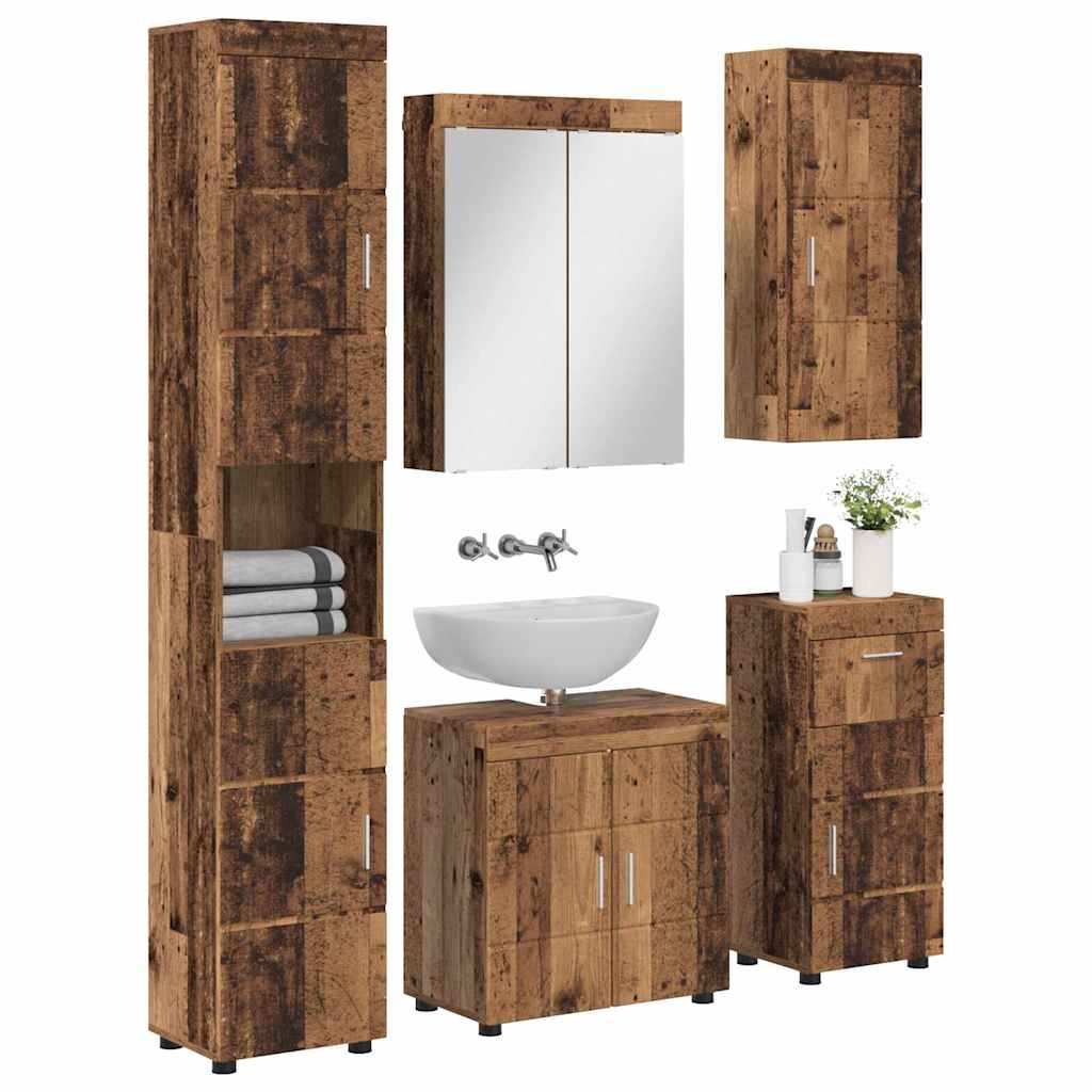 Set di mobili per il bagno TULUM 5 pcs Legno vecchio