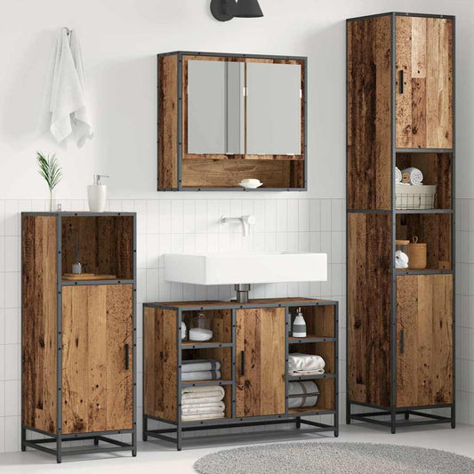 Set di mobili per il bagno Legno vecchio 35 x 37,5 x 188,5 cm | homemem39