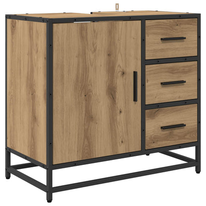 Set di mobili per il bagno con porta 2 pcs Rovere artigianale | homemem39