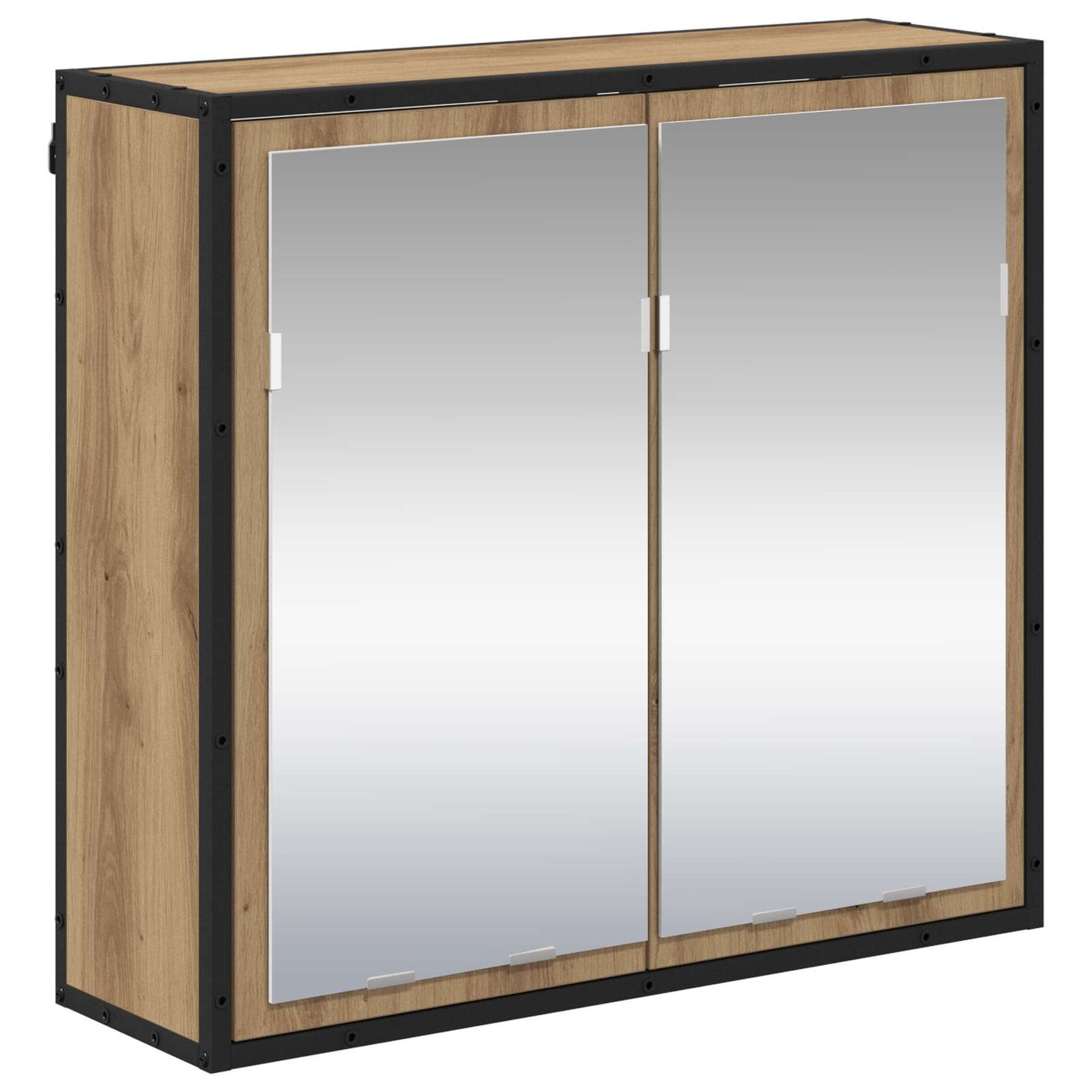 Set di mobili per il bagno con porta 2 pcs Rovere artigianale | homemem39