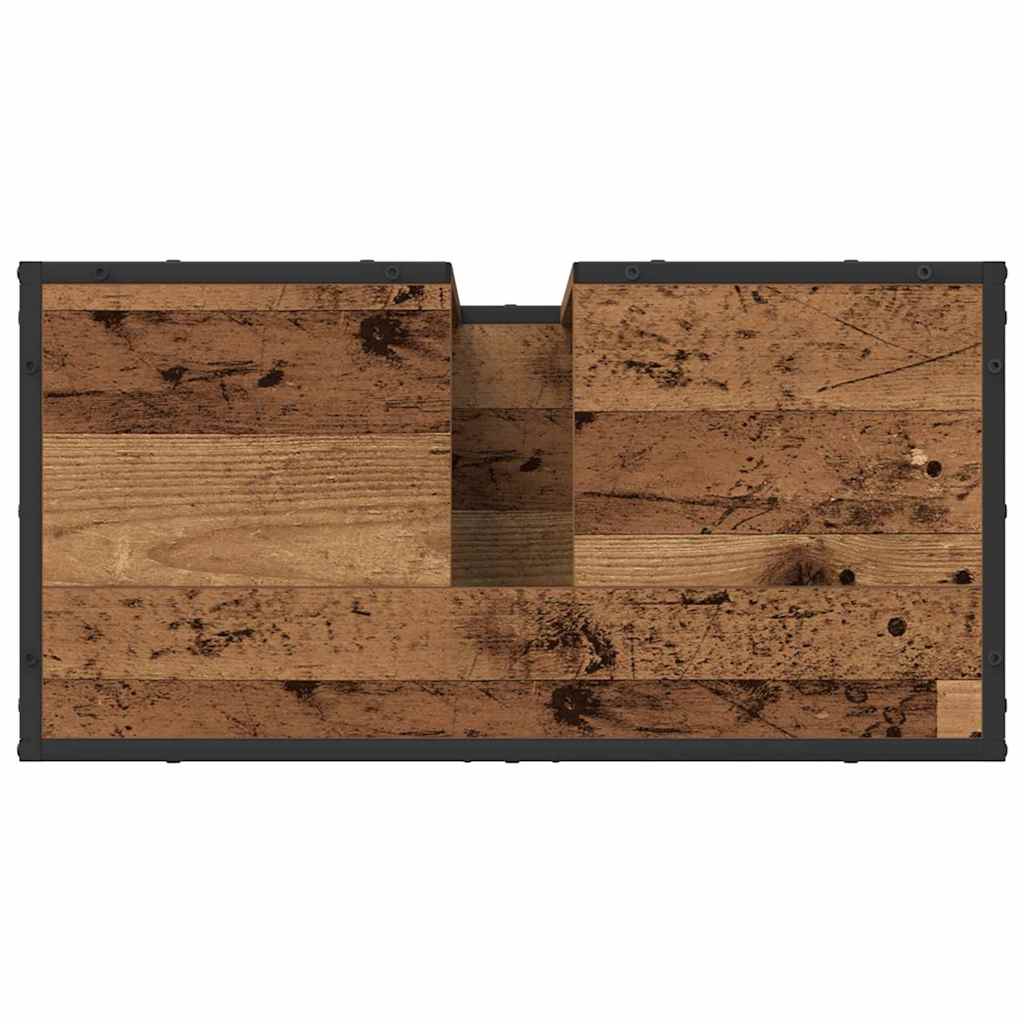 Set di mobili per il bagno con cassetto 3 pcs Legno vecchio | homemem39