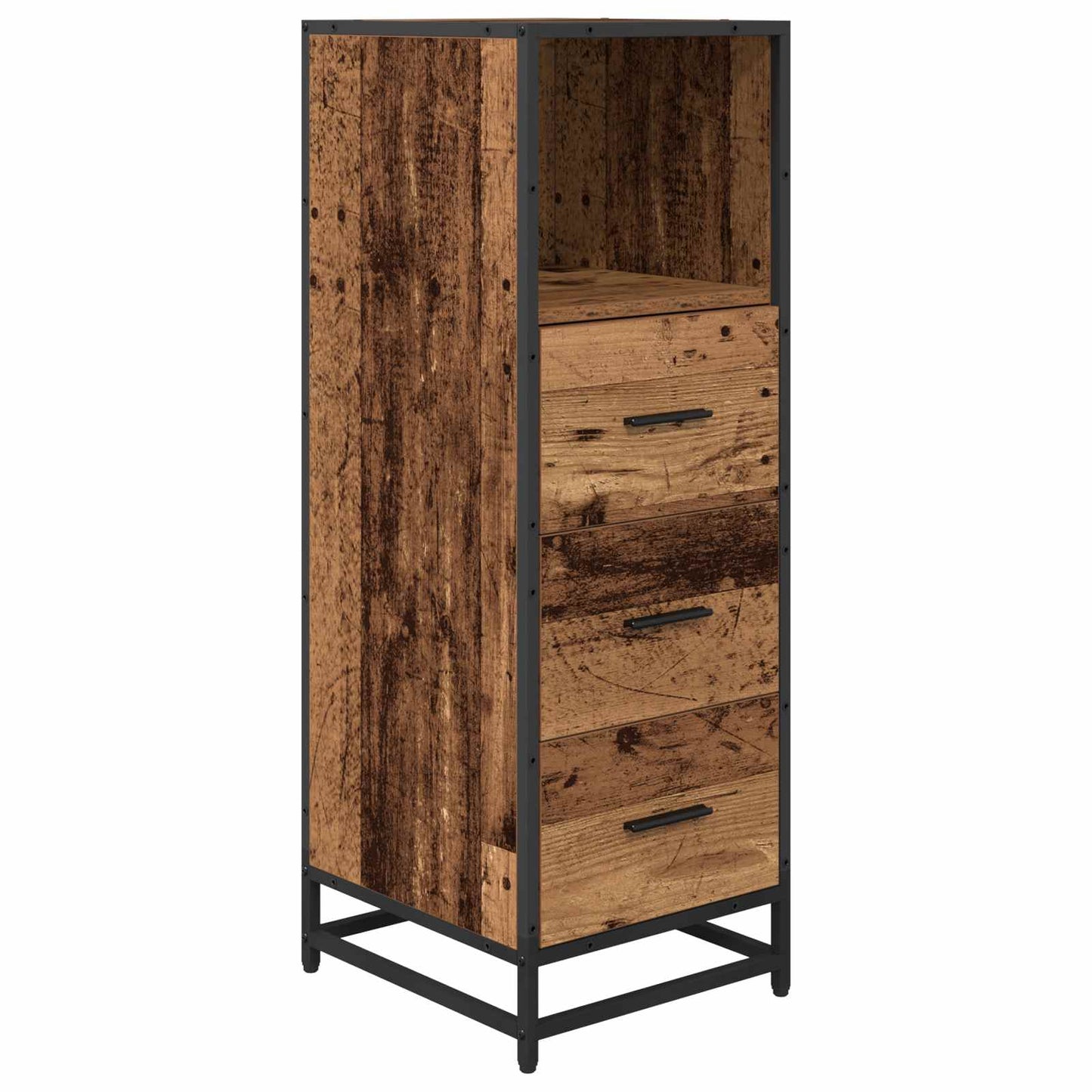 Set di mobili per il bagno con cassetto 3 pcs Legno vecchio | homemem39