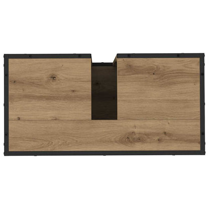 Set di mobili per il bagno 3 pz Rovere artigianale | homemem39