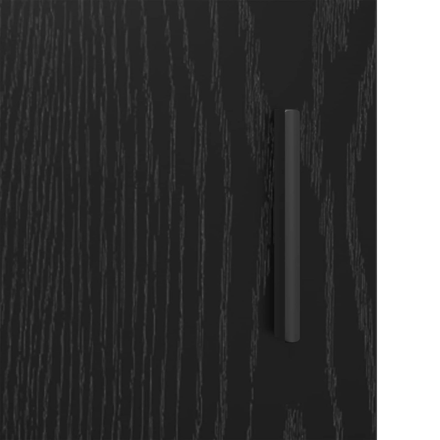 Set di mobili per il bagno 3 pcs Rovere Nero Legno multistrato | homemem39